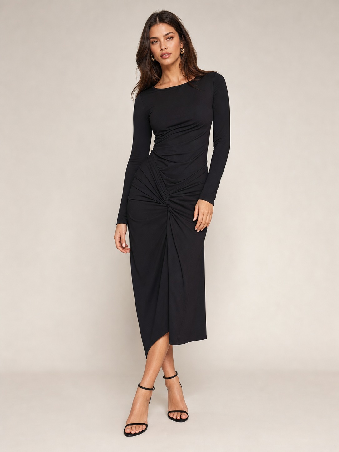 Draped Jersey Dress