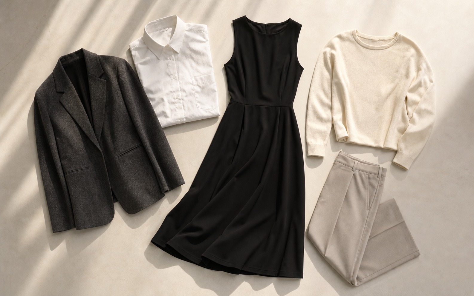 Five-piece capsule wardrobe